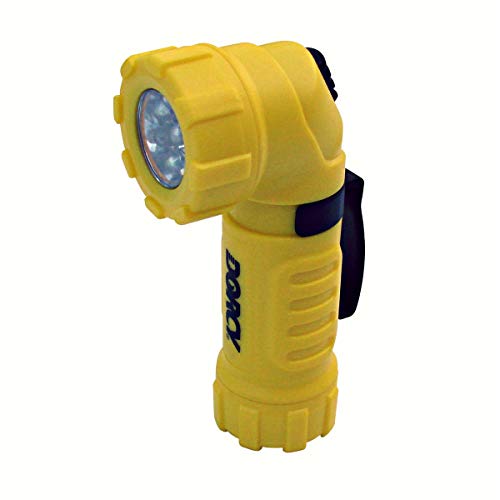 Dorcy 28-Lumen Weather Resistant Angle Head LED Flashlight with Belt Clip Attachment, Assorted Colors (41-4235)