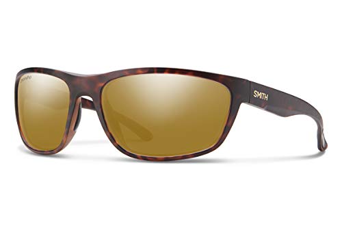 Smith Optics Redding ChromaPop Sunglasses, Matte Dark Amber Tortoise/ChromaPop+ Polarized Bronze Mirror, One Size
