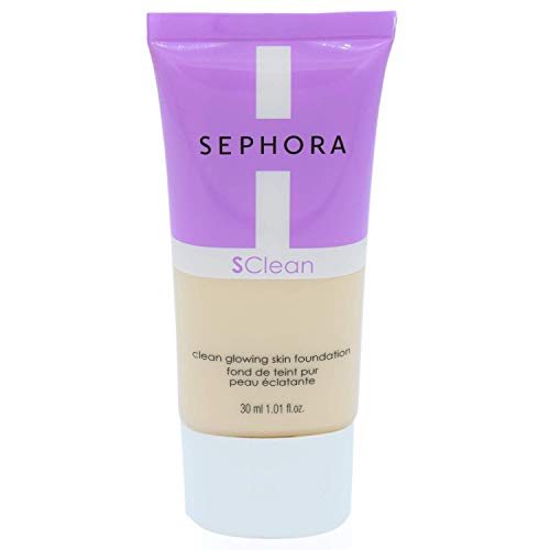 Sephora Collection Clean Glowing Skin Foundation - Full Size Face Makeup Liquid Foundation for Women with Matcha Tea Powder and Vitamin C - Shade 1