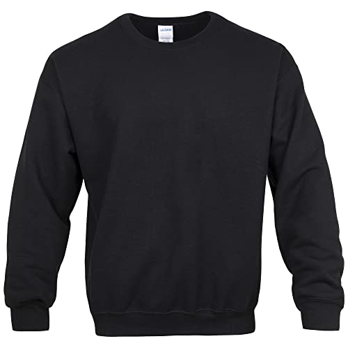 Gildan Men's Heavy Blend Crewneck Sweatshirt - Medium - Black