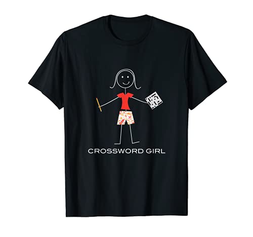 Funny Womens Crossword Puzzle, Girls Game T-Shirt