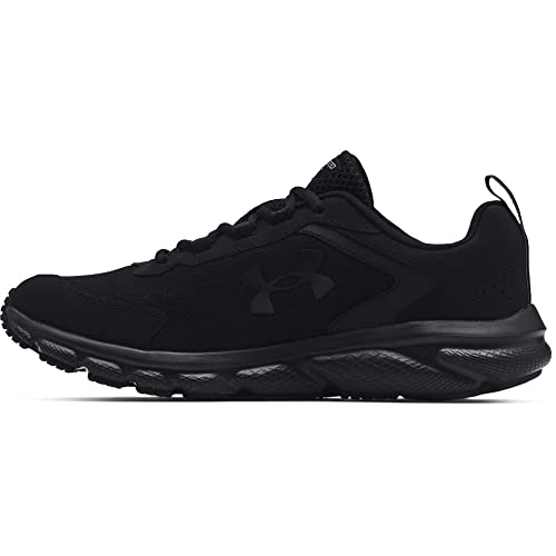 Under Armour mens Charged Assert 9 Running Shoe, Black (002 Black, 13 US