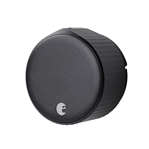 August Wi-Fi, (4th Generation) Smart Lock – Fits Your Existing Deadbolt in Minutes, Matte Black