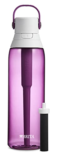 Brita Plastic Water Filter Bottle, Orchid, 26 Ounce, 1 Count