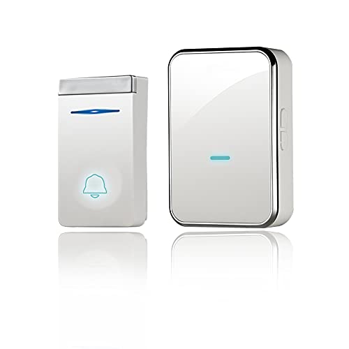 Kingneed Wireless doorbell set, battery free, self generating. outdoor a doorbell button launch, can receive 1 to 4 doorbell buzzer. Long control distance, especially suitable for family use.