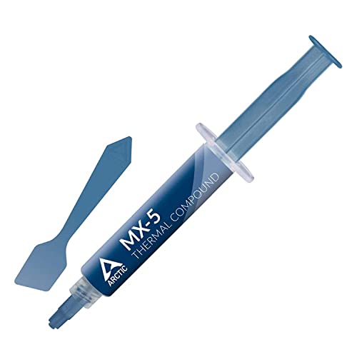 ARCTIC MX-5 (8 g, Incl. Spatula) - Ultimate Performance Thermal Paste for All Processors (CPU, GPU - PC, PS4, Xbox), high Thermal Conductivity, Long Durability, Safe Application, Non-Conductive