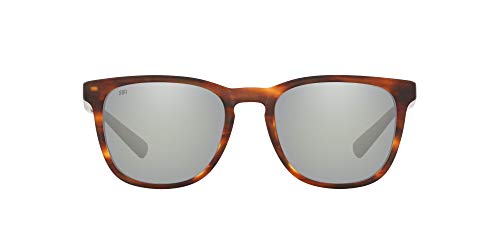 Costa Del Mar Men's Sullivan Polarized Square Sunglasses, Matte Tortoise/Grey Silver Mirrored Polarized-580G, 52 mm