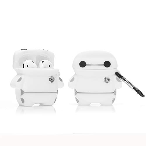 ZAHIUS Silicone Case Compatible for Apple Airpods 1&2 Funny Cover[3D Cartoon Pattern][Designed for Kids Girl and Boys](Baymax)