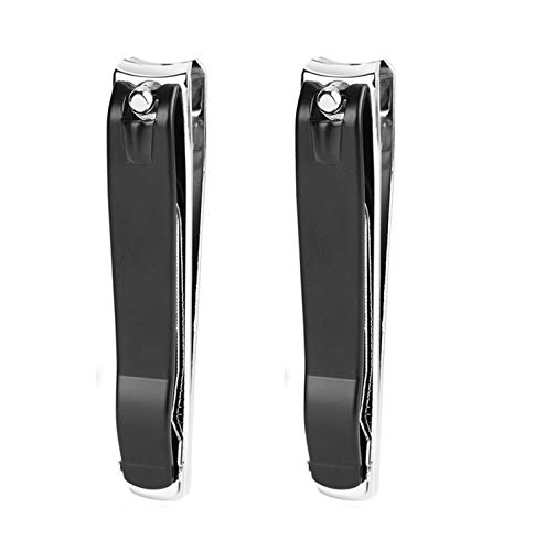 ICEYLI Large Nail Clippers Set,2 Pcs Premium Stainless Steel Fingernail & Toenail Clippers Curved Blade with Sharp and Sturdy Blade