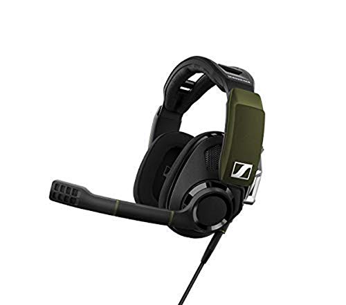 Sennheiser GSP 550 PC Gaming Headset with Dolby 7.1 Surround Sound, Flip-to-Mute microphone, USB connectivity for Dekstop and Laptop compatibility, Open-back ear cups, breathable fabric Headset, black