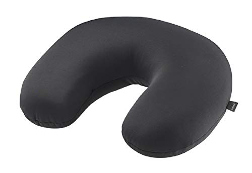 Lewis N. Clark Mood Neck Pillow, Microbead Pillows, Airplane Pillow and Cervical Neck Pillow for Kids + Adults, Travel Pillow with Neck Support, Charcoal