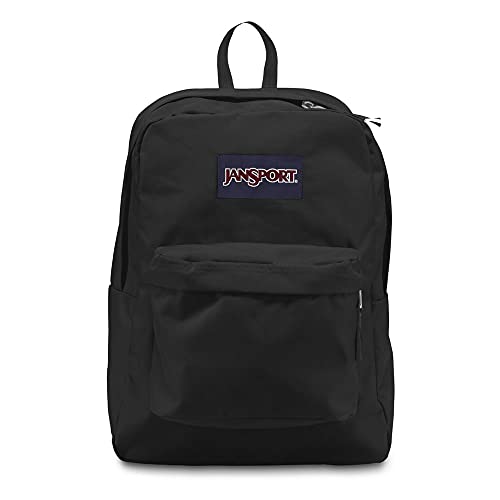 JanSport SuperBreak One Backpacks, Black - Durable, Lightweight Bookbag with 1 Main Compartment, Front Utility Pocket with Built-in Organizer - Premium Backpack