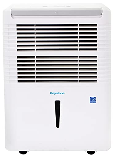 Keystone 22-Pint Dehumidifier with Electronic Controls in White, 30