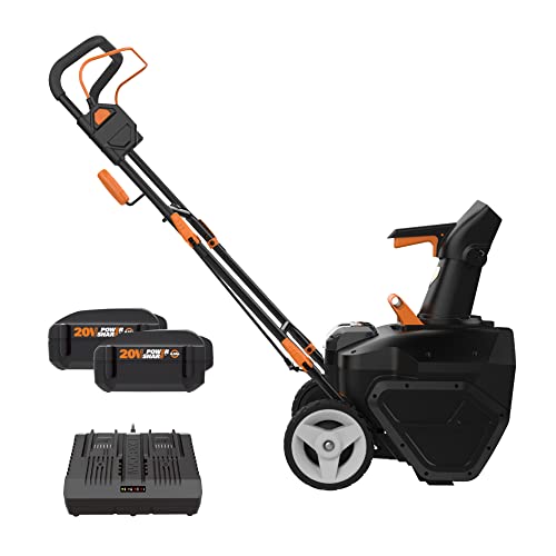 Worx 40V 20' Cordless Snow Blower Power Share with Brushless Motor - WG471 (Batteries & Charger Included)