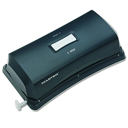 Martin Yale EP323 Master Electric Duo 2 or 3 Hole Punch; Punches Up To 15 Sheets of 20 Pound Bond Paper at a Time, Large Capacity Paper Chip Pan
