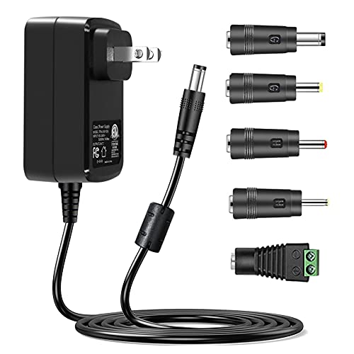 Gonine 24V 1.5A Power Supply, 24Vdc 1A Switch Charger Cable AC Adapter, 110-240V AC to DC 24 Volt Charger, for Christmas Lights, Essential Oil Diffuser, Massage Gun.