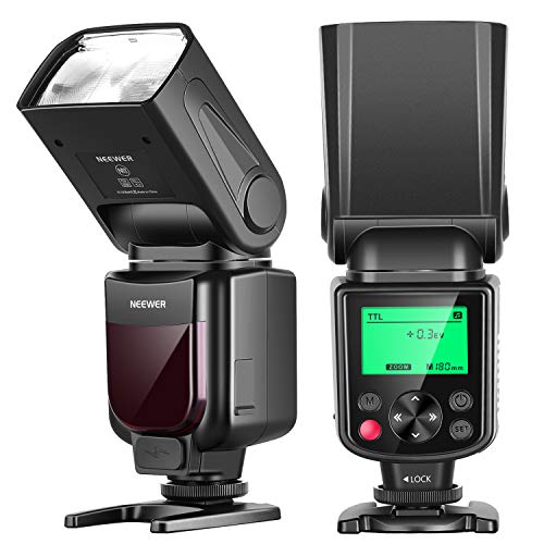 NEEWER 750II TTL Camera Flash Speedlite with LCD Screen, Compatible with Nikon D4 D5 D60 D90 D100 D200 D300S D300 D500 D610 D700 D750 D800 D810 D850 D3400 D3500 D5200 D5300 D7000 D7100 D7200 D7500