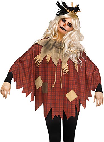 FunWorld Scary Scarecrow Poncho