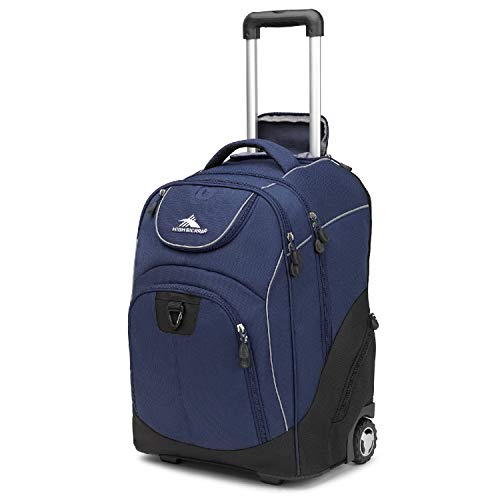 High Sierra Powerglide Wheeled Backpack, True Navy/Black, One Size