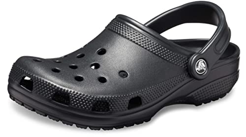 Crocs Unisex-Adult Classic Clogs (Best Sellers), Black, 3 Men/5 Women