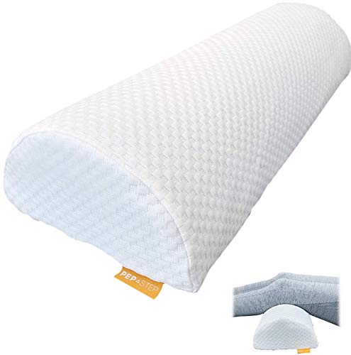PEP STEP Cooling Gel Knee Pillow | Lumbar Pillow | Knee Pillow for Sleeping | Leg Pillow | Back Pillow | Under Knee Pillow for Sleeping On Back for Back Pain | Half Moon Pillow Knee | Bolster Pillow