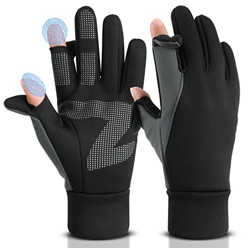 Cierto Winter Gloves: Sub Zero Outdoor Snow Sport Ski Hunting Biking Snowboard Hand Gloves | Adult Men's Women's Lightweight Texting Typing Fishing Gloves | Firm Grip Under Zero Gloves