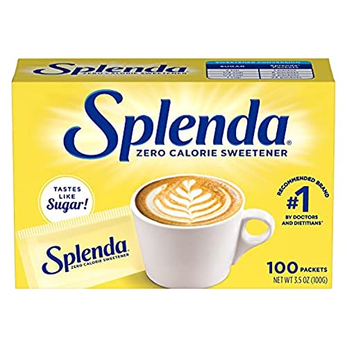 SPLENDA No Calorie Sweetener, Single-Serve Packets (100 Count), 3.5 Ounce