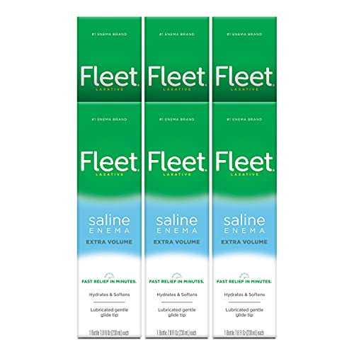Fleet Laxative Saline Enema, 7.8 Fl Oz (Pack of 6)