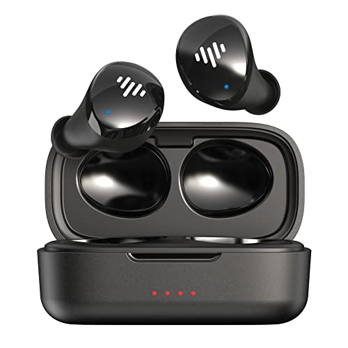 iLuv TB100 Wireless Earbuds, Bluetooth 5.3, Built-in Microphone, 20 Hour Playtime, IPX6 Waterproof Protection, Compatible with Apple & Android, Includes Charging Case & 4 Ear Tips, Black