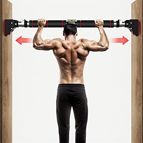 HAKENO Pull Up Bar Doorway Chin Up Bar No Screws Installation Upper Body Workout Equipment with Locking Mechanism Adjutable Length