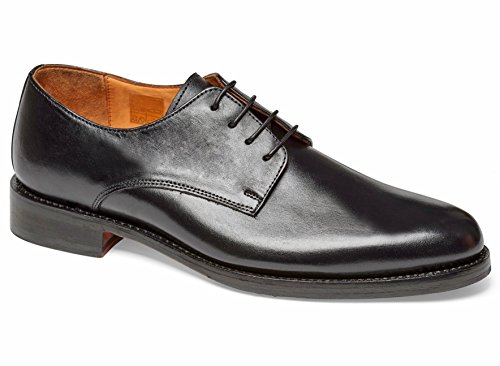 Anthony Veer Men’s Full-Grain Leather Truman Derby (8 D, Black)