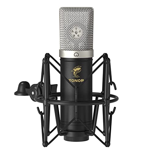 TONOR Condenser Microphone 192kHz/24Bit, USB Cardioid Computer Mic Kit with Upgraded Boom Arm/Spider Shock Mount for Recording, Streaming, Gaming, Podcasting, Voice Over, YouTube, TC-2030