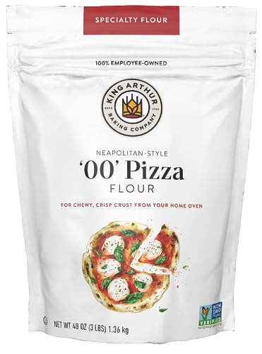 King Arthur 00 Pizza Flour, Non-GMO Project Verified, 100% American Grown Wheat, 3lb