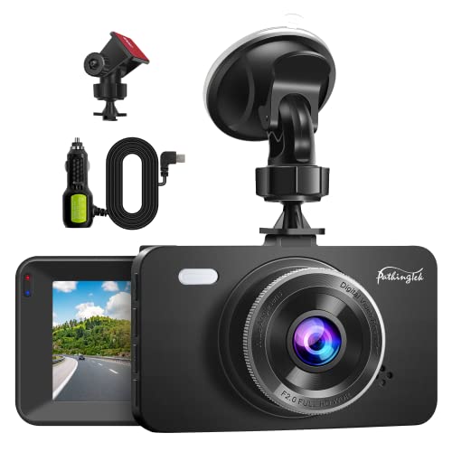 Pathinglek Dash Cam 1080P DVR Dashboard Camera Car Driving Recorder 3 Inch Driving Camera LCD Screen, 170°Wide Angle, WDR, G-Sensor, Loop Recording, Parking Monitor, Motion Detection