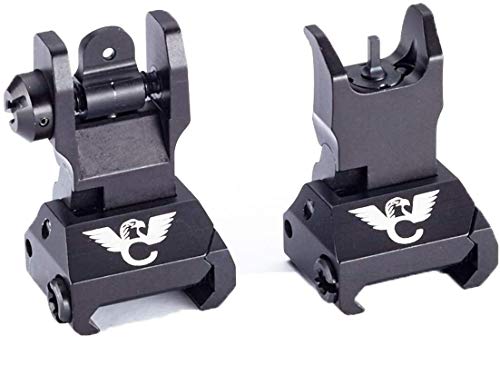 Wilson Combat - Front & Rear Aluminum Flip Up Pro Sight Set with Decal
