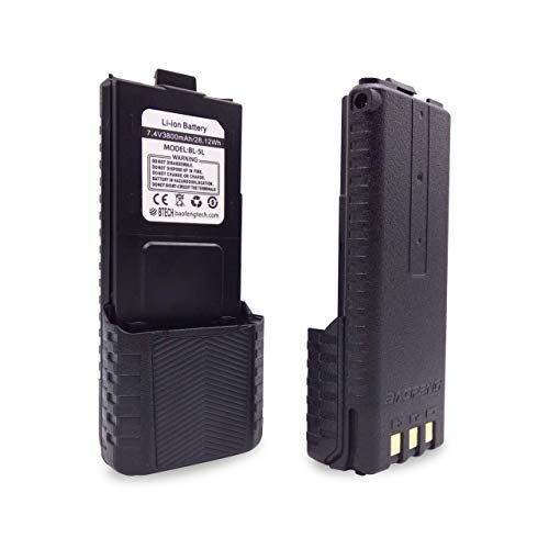 BaoFeng, BTECH BL-5L 3800mAh Li-ion Battery Pack, High Capacity Extended Battery for UV-5X3, BF-F8HP, and UV-5R Radios (BL-5 BaoFeng Battery Series)