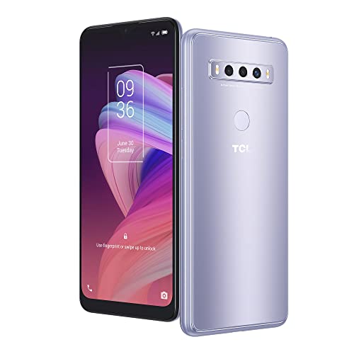 TCL 10 SE Unlocked Android Smartphone, 6.52' V-Notch Display, US Version Cell Phone with 16 MP AI Triple-Camera 4GB + 64GB, 4000mAh Fast Charging Battery, ICY Silver (Not Compatible with Verizon)