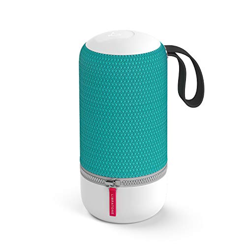 Libratone Zipp Mini 2 Portable Smart Speaker with Amazon Alexa Built-in, Voice Control, Wi-Fi & Bluetooth Connection, 75W Powerful Sound, Multi-Room Music System, 12 Hour Playtime-Pine Green