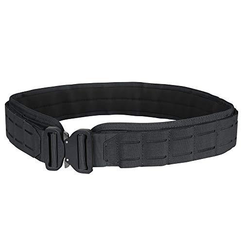 Condor Outdoor LCS Cobra Tactical Belt 121175 (Black, Medium/Large: 40.5' - 44.5” Long, Waist 34”-36”)