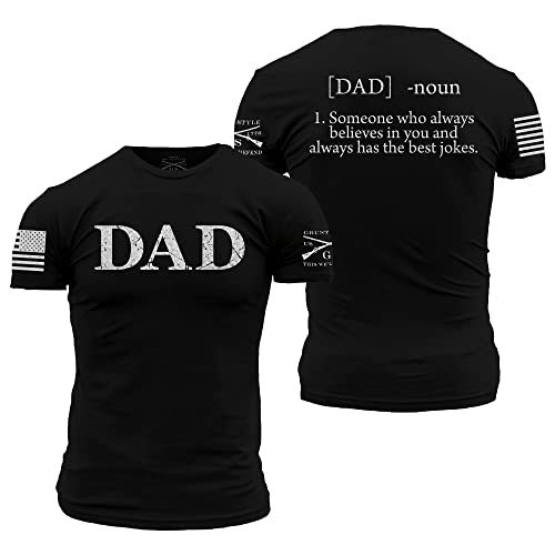 Grunt Style Dad Defined - Men's T-Shirt (Black, Large)