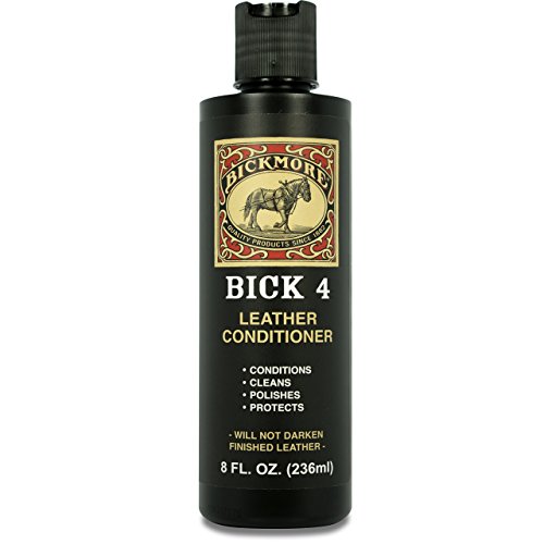 Bick 4 Leather Conditioner and Leather Cleaner 8 oz - Will Not Darken Leather - Safe of Leather Apparel, Furniture, Jackets, Shoes, Auto Interiors, Bags & All Other Leather Accessories