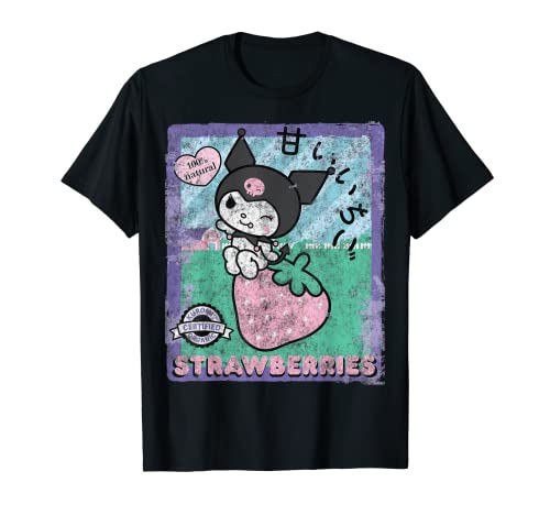 Kuromi Strawberry Picking Strawberries Farm T-Shirt