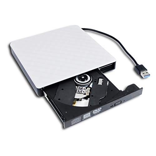 External DVD CD Burner Optical Drive for HP Pavilion Gaming Laptop & All-in-One Desktop X360 X 360 15 14 15t 13 15.6 Inch Notebook PC, USB 3.0 Portable Double Layer 8X DVD-RW DL CD-RW Writer