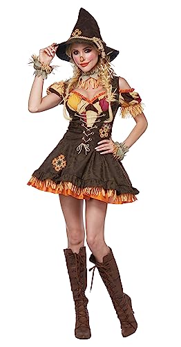 Women's Sassy Scarecrow Costume Medium