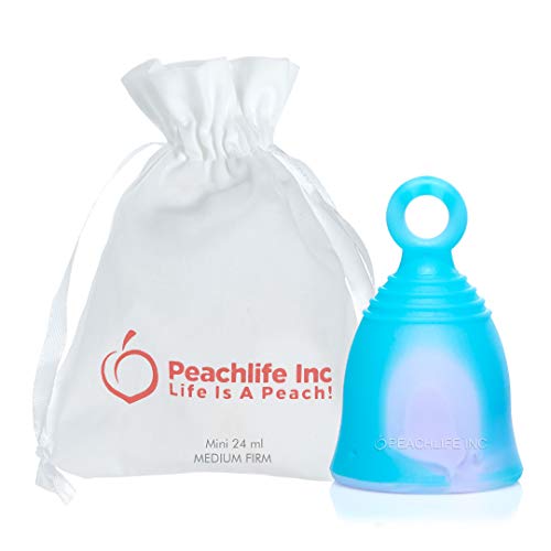 Peachlife Mini Ring Tab Menstrual Cup - Small, Medium Firm