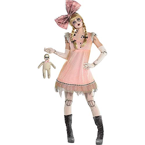Adult Creepy Doll Dress - Large/X-Large, Pink - 1 Pc.