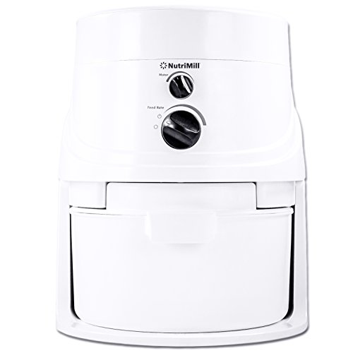 NutriMill Classic High Speed Electric Grain Mill for Fresh Flour Wheat Grinder with Stainless Steel Milling Heads