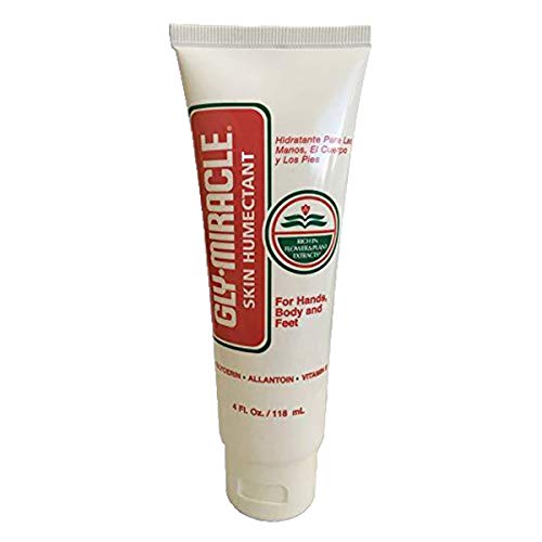 GLY MIRACLE Skin Humectant 4 Ounce Tube Original Formula Deep, Nourishing Hydration for Dry, Cracked, Irritated Skin; Hands, Cuticles, Feet, Non- Greasy