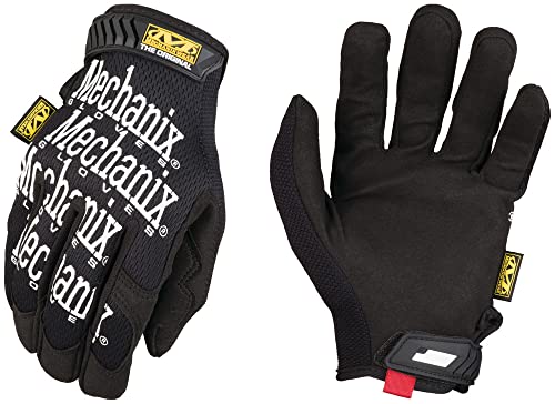 Mechanix Wear: The Original Work Glove with Secure Fit, Synthetic Leather Performance Gloves for Multi-purpose Use, Durable, Touchscreen Capable Safety Gloves for Men (Black, XXX-Large)