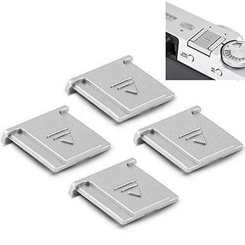 4PCS Silver Camera Hot Shoe Cover Protector Cap for Fujifilm X-S20 X-T5 X-T4 X-T3 X-T2 X-E4 X-E3 X-E2S GFX 50S II X-H2 X-H2S XT-30 II X-T20 XT-10 X-S10 X100V X100F X100T X100S XT200 XT100 X-A7 X-Pro3